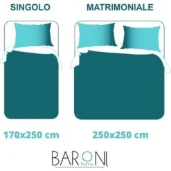 Baroni Home Trapuntino Copriletto Primaverile Estivo In Microfibra. Trapunta Estiva Singolo 170x250 Cm - Righe Blu -Vendite ATMOSPHERA || None || Maxwell & Williams 54679370 4