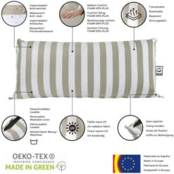 Cuscino Per Pallet Toldotex Cielo Blu Fodera Schienale Angolo 65x45x25 (a Righe) Senza Imbottitura Cielo Blu -Vendite ATMOSPHERA || None || Maxwell & Williams 54724631 5