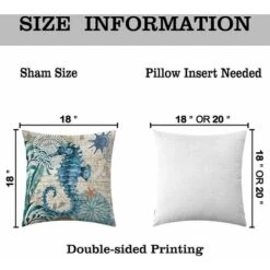 HIASDFLS Cuscini Impermeabili Per Mobili Da Esterno Per Esterni, Federe In Stile Mediterraneo, Fodere Per Cuscini Con Decorazioni Costiere Per Divani Letto-soggiorno, Terrazze, Set Da 4 Pezzi (45,7 X -Vendite ATMOSPHERA || None || Maxwell & Williams 55528216 4