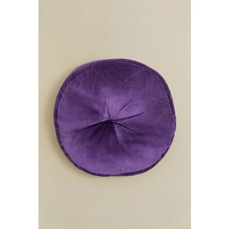 SKLUM Cuscino Da Pavimento Rotondo In Velluto Meijer Viola Scuro 4 SKLUM Cuscino Da Pavimento Rotondo In Velluto Meijer Viola Scuro - immagine 2