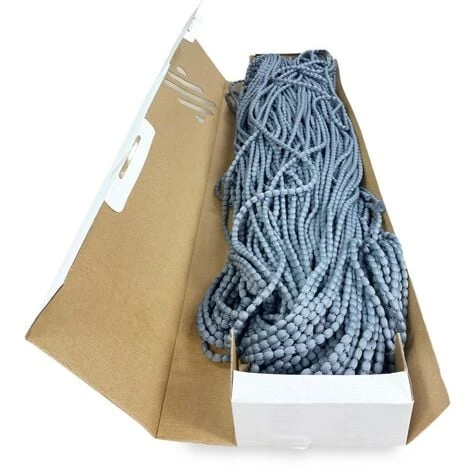 TENDA Mariel © SOFFICE A PERLINE In Stoffa Morbida Anti Insetti Antirumore A Fili GRIGIO Cm. 100x220 7 TENDA Mariel © SOFFICE A PERLINE In Stoffa Morbida Anti Insetti Antirumore A Fili GRIGIO Cm. 100x220 - immagine 5