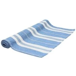 Runner In Cotone Colore Blu Linea Antibes Cm40x140