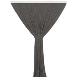 Tenda Antimosche Per Porta Finestra A Pannello Con Telaio In PVC, In Più Colori, Moschiera Con Corde A Pallini Anti Mosche E Zanzare Per Esterno Interno Ingresso Casa Negozi Balconi, Fili A Caduta Grigio - 100 X 220