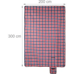 Relaxdays Coperta Da Picnic XXL, 200 X 300 Cm, Plaid Impermeabile Da Spiaggia, Isolante, Telo Con Manico, Colorato -Vendite ATMOSPHERA || None || Maxwell & Williams 59100904 4