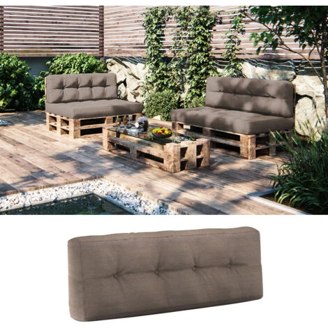 Cuscino Pallet „Premium“ Cuscino Schienale Taupe Vicco 4 Cuscino Pallet „Premium“ Cuscino Schienale Taupe Vicco - immagine 2