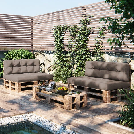 Cuscino Pallet „Premium“ Cuscino Schienale Taupe Vicco 7 Cuscino Pallet „Premium“ Cuscino Schienale Taupe Vicco - immagine 5