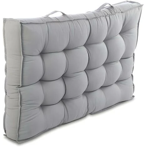 Materasso Pallet 80 X 120 X 15 Cm Cotone Grigio BAILA 4 Materasso Pallet 80 X 120 X 15 Cm Cotone Grigio BAILA - immagine 2