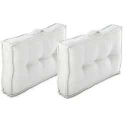 Schienali Pallet 40 X 60 X 12 Cm Cotone Beige Lotto Di 2 BAILA