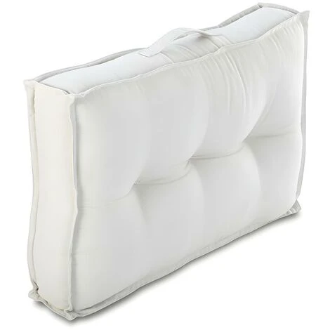 Schienali Pallet 40 X 60 X 12 Cm Cotone Beige Lotto Di 2 BAILA 4 Schienali Pallet 40 X 60 X 12 Cm Cotone Beige Lotto Di 2 BAILA - immagine 2