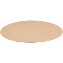 Tovaglietta Americana Tonda Effetto Pelle Sabbia 38 Cm