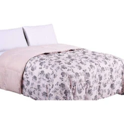 Trapunta Invernale In Vera Piuma D'oca 350 Mq Di Imbottitura Singola E Matrimoniale Singola - Rosa