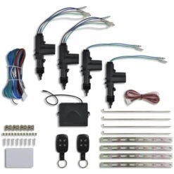 Nova Set Auto Chiusura Centralizzata Con 2 Telecomandi 4 Motori 12 V