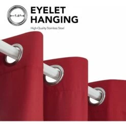 Deconovo Tende Semi-Oscuranti Termiche Con Fodere Argento 2 Pezzi 117x138 Cm ( LxA ) - Rosso -Vendite ATMOSPHERA || None || Maxwell & Williams 59999000 3