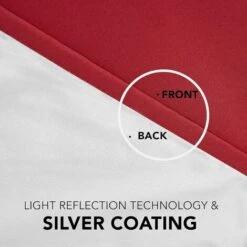 Deconovo Tende Semi-Oscuranti Termiche Con Fodere Argento 2 Pezzi 117x138 Cm ( LxA ) - Rosso -Vendite ATMOSPHERA || None || Maxwell & Williams 59999000 4