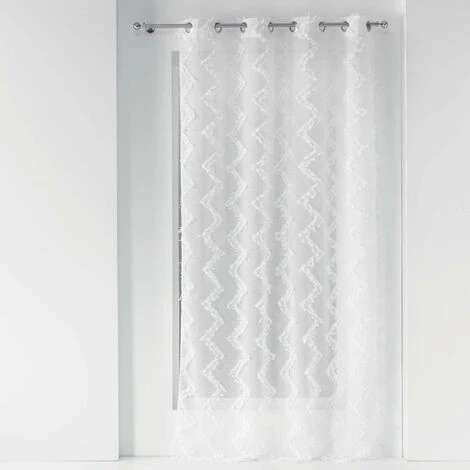 TENDA C/OCCHIELLI 140X280 VELOSABBIA FILI TAGLIATI DANY B/CO Colore Bianco 3 TENDA C/OCCHIELLI 140X280 VELOSABBIA FILI TAGLIATI DANY B/CO Colore Bianco