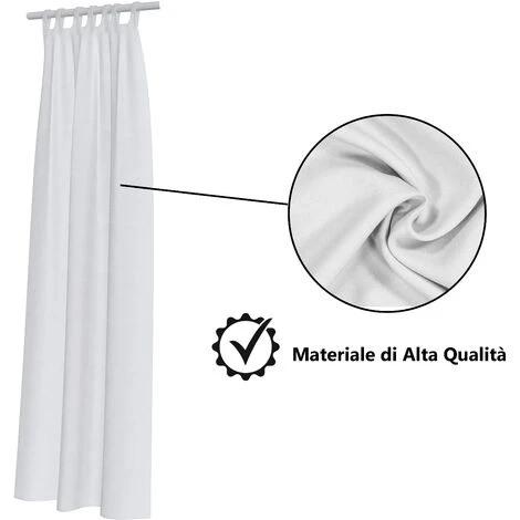 Tenda Gazebo Da Esterno Idrorepellente Resistente Impermeabile Antimuffa Con Passanti Tenda Per Giardino Balcone Piscina Terrazzo 160 X 270 Cm Colore Bianco 7 Tenda Gazebo Da Esterno Idrorepellente Resistente Impermeabile Antimuffa Con Passanti Tenda Per Giardino Balcone Piscina Terrazzo 160 X 270 Cm Colore Bianco - immagine 5