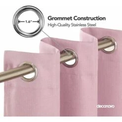 Deconovo Tende Oscuranti Per Interni Totali In Finto Lino Con Anelli 2 Pezzi 140x175 Cm - Rosa -Vendite ATMOSPHERA || None || Maxwell & Williams 60367632 5