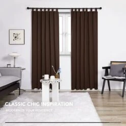 Deconovo Tende Oscuranti Termiche Con Passanti Tinta Unita 2 Pezzi 140x175 Cm ( LxA ) - Cioccolato -Vendite ATMOSPHERA || None || Maxwell & Williams 60370219 3