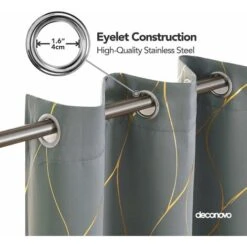Deconovo Tende Oscuranti Con Motivo Fili D'Oro Moderne Con Anelli 2 Pezzi 140x180 Cm ( LxA ) - Grigio Chiaro 10 Deconovo Tende Oscuranti Con Motivo Fili D'Oro Moderne Con Anelli 2 Pezzi 140x180 Cm ( LxA ) - Grigio Chiaro -Vendite ATMOSPHERA || None || Maxwell & Williams 60370237 4