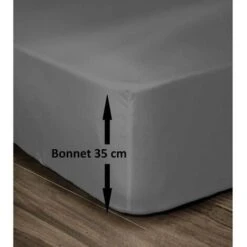 LOVELY HOME LENZUOLA 100% COTONE 160X200 CM - TAZZA 35 CM - GRIGIO SCURO HP62013