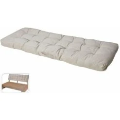 Cuscino Per Lo Schienale Del Divano Tipo Pallet. Colore: Beige 40x120x8cm
