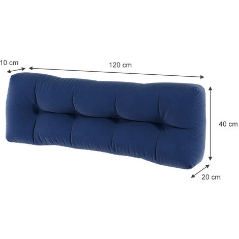 Cuscino Pallet „Classic“ Cuscino Schienale Blu Vicco 5 Cuscino Pallet „Classic“ Cuscino Schienale Blu Vicco - immagine 3