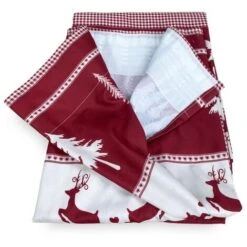 TENDA Tirolese CERVO BORDEAUX In Stile Montanaro Cm. 150X280 Made In Italy -Vendite ATMOSPHERA || None || Maxwell & Williams 63631894 3