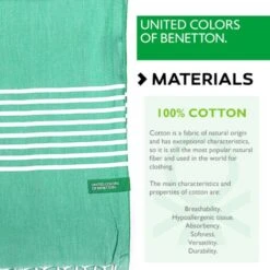 CASA BENETTON 100% COTONE 170GSM TELO HAMMAM (80X165CM) VERDE -Vendite ATMOSPHERA || None || Maxwell & Williams 63842420 3