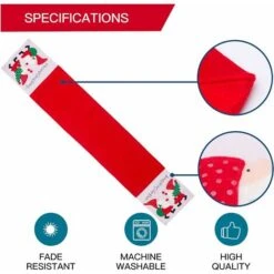 Runner Da Tavola Natalizio In Tela, Decorazioni Natalizie Per La Tavola Per Cene Stagionali In Famiglia O Riunioni Di Festa, Babbo Natale Ricamato Con Pupazzo Di Neve Per Feste Di Natale Per Interni E -Vendite ATMOSPHERA || None || Maxwell & Williams 63853041 4