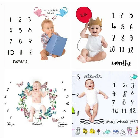 Coperta Per La Crescita Mensile Del Neonato Puntelli Per Fotografia Puntelli Per Sfondo In Stoffa Commemorativa Puntelli Per Bambini, Pegaso 4 Coperta Per La Crescita Mensile Del Neonato Puntelli Per Fotografia Puntelli Per Sfondo In Stoffa Commemorativa Puntelli Per Bambini, Pegaso - immagine 2