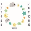 Coperta Per La Crescita Mensile Del Neonato Puntelli Per Fotografia Puntelli Per Sfondo In Stoffa Commemorativa Puntelli Per Bambini, Nuvole Stelle -Vendite ATMOSPHERA || None || Maxwell & Williams 64074380 1