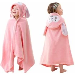 Kueatily Asciugamano Da Bagno Con Cappuccio Per Bambini Asciugamano Con Cappuccio Per Bambini Asciugamano Con Cappuccio Con Design Di Coniglio Asciugamano Da Bagno Per Bambini Asciugamani Da Bagno Lav