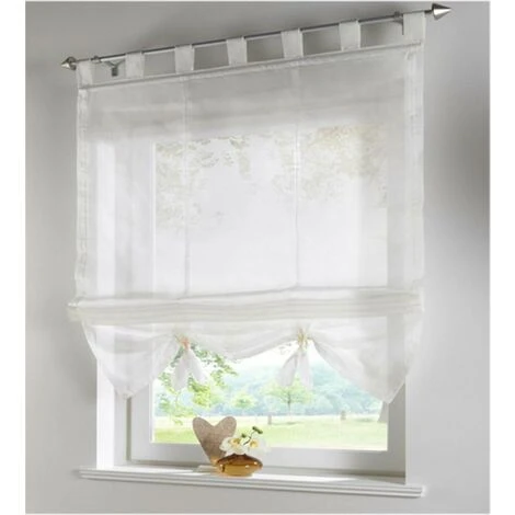 Kueatily Tende Romane All'interno Della Finestra Voile Tenda Della Cucina Soggiorno Altezza 155 Cm Beige Larghezza 140 Cm 5 Kueatily Tende Romane All'interno Della Finestra Voile Tenda Della Cucina Soggiorno Altezza 155 Cm Beige Larghezza 140 Cm - immagine 3