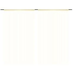 Tende Trasparenti, 2 Pezzi Tenda Di Garza Semitrasparente Decorazioni Per Soggiorno Camera Da Letto Cucina Balcone - 100 X 250 Cm Crema