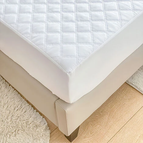 SOEKAVIA Coprimaterasso Impermeabile Bonnet Flap 20-30cm Coprimaterasso Morbido E Silenzioso Per Letto Adulto E Bambino Grigio (90 X 200 Cm) 5 SOEKAVIA Coprimaterasso Impermeabile Bonnet Flap 20-30cm Coprimaterasso Morbido E Silenzioso Per Letto Adulto E Bambino Grigio (90 X 200 Cm) - immagine 3