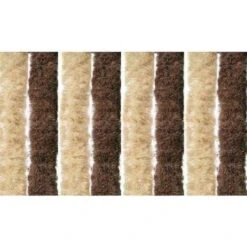 Tenda Anti Mosche Per La Casa In Ciniglia 120 X 230 Centimetri Marrone E Beige