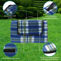 DETEX Coperta Da Picnic Impermeabile Termoisolante Lavabile 1-6 Persone Giochi Bimbi Outdoor Mare 200x200cm, Karo/Blau (de) -Vendite ATMOSPHERA || None || Maxwell & Williams 65847029 4