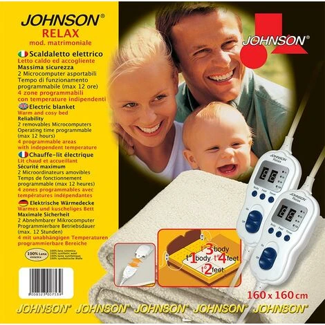 Scaldasonno Matrimoniale Relax Johnson 4 Scaldasonno Matrimoniale Relax Johnson - immagine 2