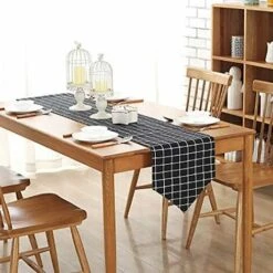 Runner Da Tavola Moderno Semplice A Scacchi - Nero A Scacchi 30 * 220 Cm -Vendite ATMOSPHERA || None || Maxwell & Williams 66408838 3