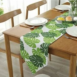 Fornitura Runner/Tovaglia Decorazione 2 Lati Cotone Lino Tovaglia Classica Per La Festa Da Pranzo Decorazione Natalizia (Foglie Verdi, 30120 Cm) -Vendite ATMOSPHERA || None || Maxwell & Williams 66409017 3