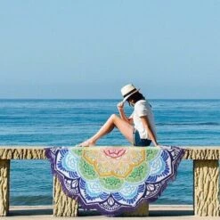 READCLY 150CM Telo Mare Portatile Rotondo Antisabbia Super Leggero Ad Asciugatura Rapida Ideale Per Teli Da Spiaggia Arazzo -Vendite ATMOSPHERA || None || Maxwell & Williams 66734941 3