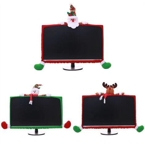 Decorazioni Per La Copertura Della Custodia Del Paraurti Con Display LCD Di Natale Per PC TV Monitor Non Tessuto,Santa Claus 6 Decorazioni Per La Copertura Della Custodia Del Paraurti Con Display LCD Di Natale Per PC TV Monitor Non Tessuto,Santa Claus - immagine 4