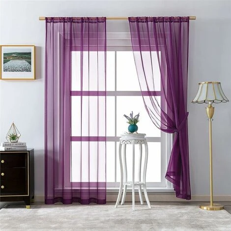 Tenda Velata Viola 140x160 Cm Morbida Bastone Tenda Corta Tasca Pronta Da Appendere Tende Velate Per Interni Tende Semitrasparenti Per Piccole Finestre Soggiorno Cucina Moderna Camera Da Letto Ragazza 5 Tenda Velata Viola 140x160 Cm Morbida Bastone Tenda Corta Tasca Pronta Da Appendere Tende Velate Per Interni Tende Semitrasparenti Per Piccole Finestre Soggiorno Cucina Moderna Camera Da Letto Ragazza - immagine 3