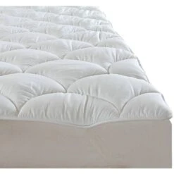 Coprimaterasso Trapuntato Topper Con Fascie Elastiche Disponibile In 3 Misure Bianco - Singolo