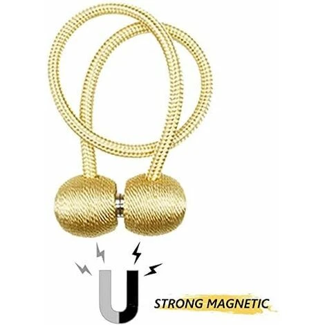 Fermatende Magnetiche Per Tende, Fermacravatte Alla Moda Accessori Per Tende Con Fibbia Per Tende Per La Casa, La Camera Da Letto, L'ufficio, Beige (2 Pezzi - Luz De Oro) 4 Fermatende Magnetiche Per Tende, Fermacravatte Alla Moda Accessori Per Tende Con Fibbia Per Tende Per La Casa, La Camera Da Letto, L'ufficio, Beige (2 Pezzi - Luz De Oro) - immagine 2