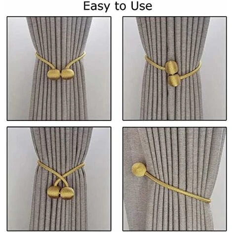 Fermatende Magnetiche Per Tende, Fermacravatte Alla Moda Accessori Per Tende Con Fibbia Per Tende Per La Casa, La Camera Da Letto, L'ufficio, Beige (2 Pezzi - Luz De Oro) 7 Fermatende Magnetiche Per Tende, Fermacravatte Alla Moda Accessori Per Tende Con Fibbia Per Tende Per La Casa, La Camera Da Letto, L'ufficio, Beige (2 Pezzi - Luz De Oro) - immagine 5