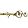 Bastone Per Tende Estensibile 120/250 Cm - Modello Violino - Oro Antico