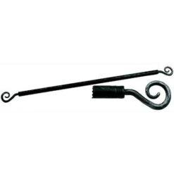 Stanghette Tende Anticate Fe.Battuto Ricciolo Cm. 60/80 Cf.2Pz