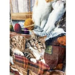 PLAID Coperta IN PILE SHERPA DIGITALE Fotografico GATTONI Gomitili -Vendite ATMOSPHERA || None || Maxwell & Williams 68838385 5