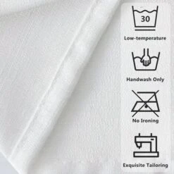 RHAFAYRE Tende In Voile Di Lino 140x225 Cm A Grana Fine Decorativa Soggiorno Tenda In Voile Camera Da Letto Per Finestra Con Passacavo Semitrasparente Decor Cucina,2 Pannelli Bianco -Vendite ATMOSPHERA || None || Maxwell & Williams 69533112 5